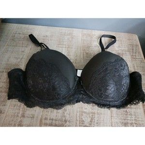 NWOT Women's Black Underwire Bra With Lace Size S 32C, 32D, 34A, 34B